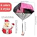 6 PCS Christmas Parachute Toy,Tangle Free Outdoor Flying Parachute Santa,Gingle Bell,Hand Throw Flying Toys for Christmas Day,Filling Stocking Stuffer ,Kids,Present Gifts,Party Favors(6Colors 6Styles)