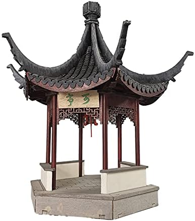 Warp United Ko Pavilion - 1/25 Classical Chinese Garden Pavilion Wood Architecture Model Kit