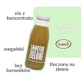 Sadvit | Zielone Smoothie Kiwi Szpinak Banan Ananas | 240ml Szklana Butelka Mus Owocowy NFC | Gęsty Witaminowy Orzeźwiający Mus | Bez Cukru i Konserwantów | Owoce i Warzywa | Do Pracy i Szkoły