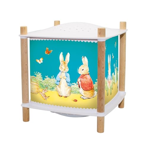 Trousselier - Peter Rabbit. - Veilleuse Bébé Musicale et Lumineuse et Enfant - Lanterne ReVOLUTION 2.0 - Cadeau Naissance Veilleuse Rechargeable USB - Projecteur Ciel...