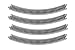 Kato USA Model Train Products Unitrack, 315mm (12 3/8") Radius 45-Degree Curve Track (4-Piece)