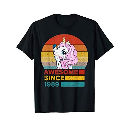 Cumpleaños de unicornio impresionante desde 1989 cumpleaños Camiseta
