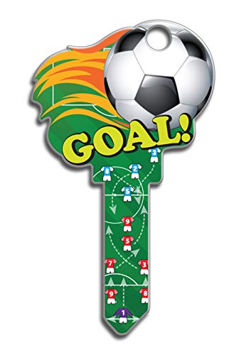 Lucky Line Key Shapes, Soccer, House Key Blank, KW1/11, 1 Key (B135K)