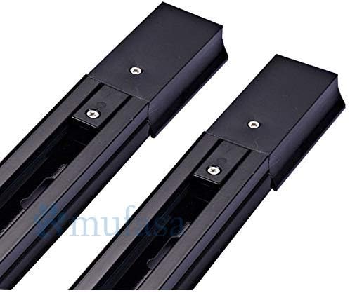 Mufasa LED Track Lights, Set of 2 , 1 Meter Length, Black Body-Aluminium