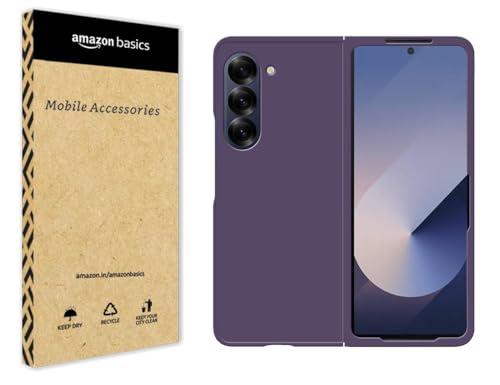 Image of amazon basics Hard Case Cover for Samsung Galaxy Z Fold 6 (Purple)