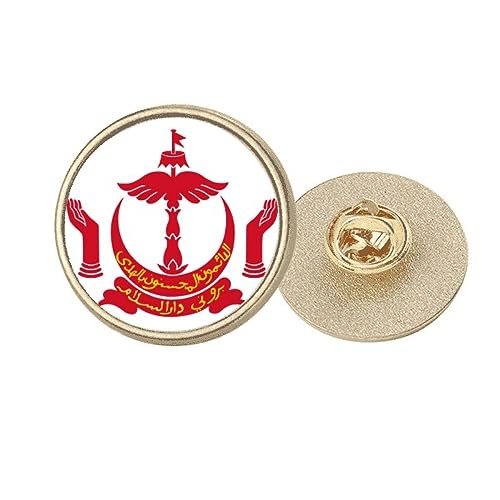 Broche ronde dorée cadeau idéal pour sublimer un foulard en soie