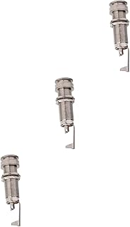 SUPVOX 3pcs Guitar Endpin Jack Guitar Input Jack Guitar Mono Jack Cylinder Output Jacks Guitar Output Jack Stereo Socket