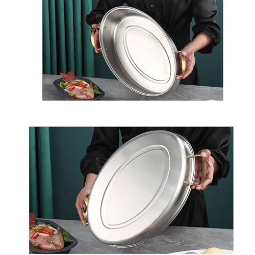 Keenso Stainless Steel Fish Poacher Stock Pot for Steaming Fish with Rack - Heat Quickly and Distribute Evenly, Suitable for Various Cooking Needs - Image 4