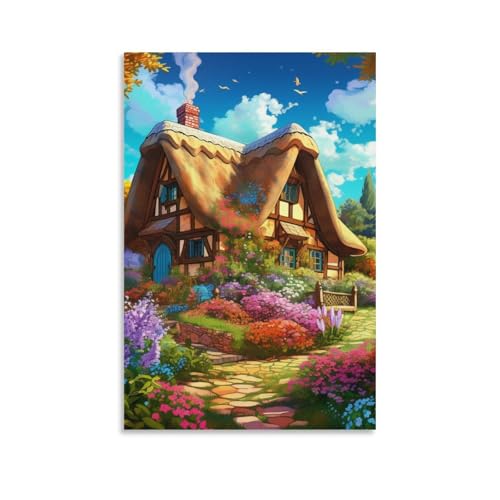 Chalet de village montagnard décoration murale pour raviver vos souvenirs d'enfance