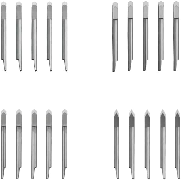 5pcs 30/36/45/60 Degree Double Edge V Shape Summa T summagraphics T Cutting Plotter Vinyl Cutter Blade pin Knife Needle 60° (two face 36 degree)