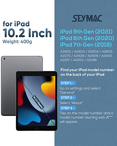 Seymac Case For Ipad 9Th/8Th/7Th Generation, Ipad 10.2 Inch Case Kids,[360 Degree Rotatable Hand Strap/Kickstand] Full Body Protection Shockpoof Case With Screen Protector For Ipad 9/8/7 (Red/Black) #TOP1