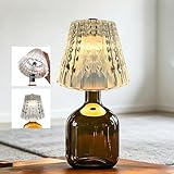 HOMHOW Wireless Bottle Lamp, 3 Color Rechargeable Wine Bottle Lights for Liquor Bottles, Acrylic lampshade Light with Touch Dimming for Room, Bar, Restaurants, Party, Decor