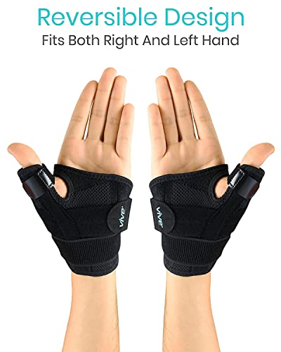 Vive Thumb & Wrist Brace For Right Or Left Hand (2 Pack) - Spica Splint Brace For Carpal Tunnel, Tendonitis, & Arthritis In Hands Or Fingers - Compression Support For Women Men - Stabilizer Relief #TOP7