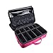 Goldwheat Beauty Cosmetic Bag Multifunctional Makeup Case with Adjustable Space Shoulder Strap Pink 13.6X9.5X4.3\