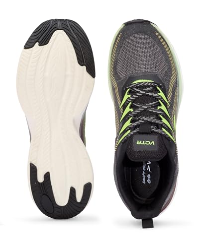 Image of VCTR Reflector RFL01 Weaving Color Reflection Sports Breathable Athletics & Gym Running Shoes for Men (Black, Green)