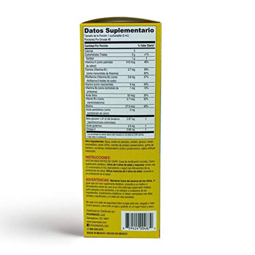 Girafkids Multivitamin Syrup For Children – 8Oz Fl Toddler Multivitamin Liquid Dietary Supplement – Rich In Omega 3, Beta Glucan, Quercetin, Vitamins – Delicious Peach Flavor #TOP3