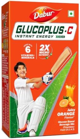 Dabur Glucoplus C Glucose Powder (Orange Flavour) 1kg