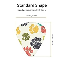 Ensemble de 12 médiators de guitare de patte de chien colorés mignons pour guitare acoustique, guitare électrique… - Les Beatles, Paul McCartney, John Lennon, RIngo Starr, George Harrison Ensemble de 12 médiators de guitare de patte de chien colorés mignons pour guitare acoustique, guitare électrique… – Image 4