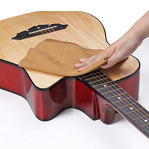 Super soft instrument cleaning cloth and high-grade polishing cloth. Multifunctional cleaning cloth, suitable for violin, cello, guitar, piano, flute and other musical instruments. 17.7x11.8 inches - Thumbnail 5