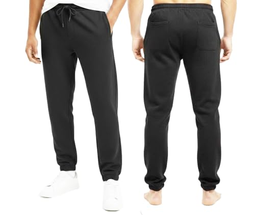 Jogging homme pantalon de survêtement en molleton 330 GSM coupe ajustée