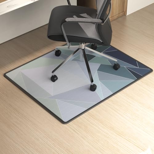 MOWETOO Tappetino protettivo per sedia da ufficio, 90 x 120 cm, tappetino protettivo per sedia da ufficio, antiscivolo, per parquet e pavimenti duri, tappetino per protezione da pavimento, antigraffio