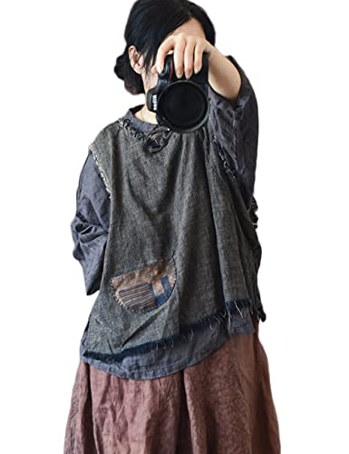 NFYM Women Hippie Clothes Distressed Hem Sleeveless Tank Crop Pullover Tops Vintage Vest2