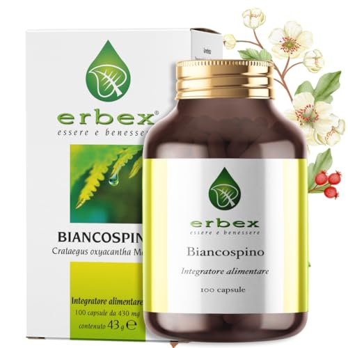 ERBEX Integratore Biancospino Capsule, 100 pz