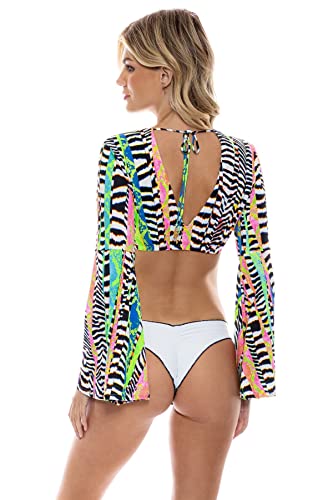 LULI DISCO - Bell Sleeve Crop Top miniatura 2
