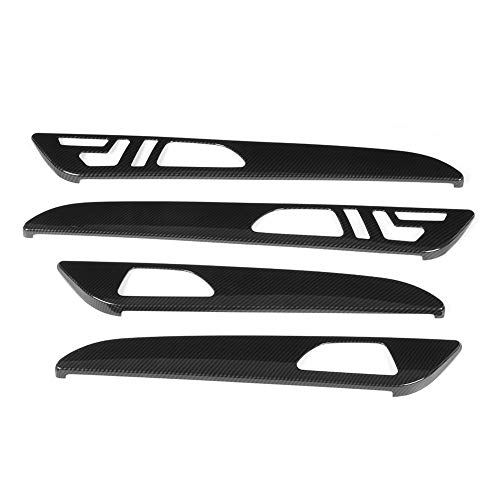 Carbon Fiber Inner Door Panel Trim 4pcs Set Compatible with GLE GLS ML GL GLS320 400 2013-2019 Enhances Interior with Stylish ABS Cover for Car Door Decoration