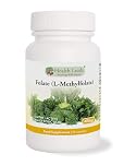 Folate (L-Methylfolate) 400μg x 90 Capsules - 5-MTHF Active Form of Folic Acid/Vitamin B9 - Supports Normal Maternal Tissue Growth During Pregnancy - PRENATAL- Magnesium Stearate Free - Made in Wales