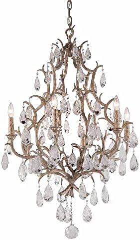 Corbett Lighting 163-06 Amadeus 6 Light 28" Wide Chandelier with Crystal Accents - Vienna Bronze
