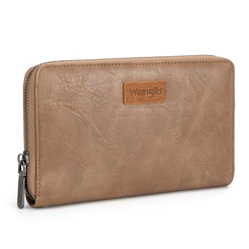 Wrangler Womens Wallet Wristlet Long Purse Designer Clutch Large Capacity Credit Card Holder for Women Men - image 4