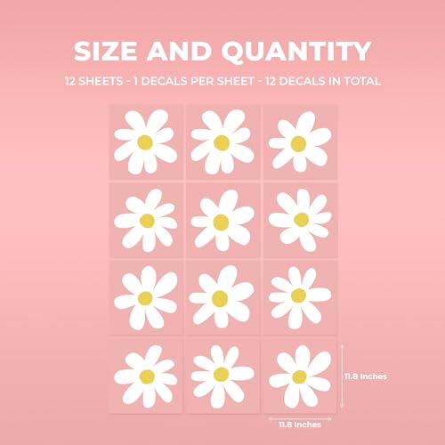 EGD Juego de 12 Vinilos Decorativos Floral para Pared miniatura 5