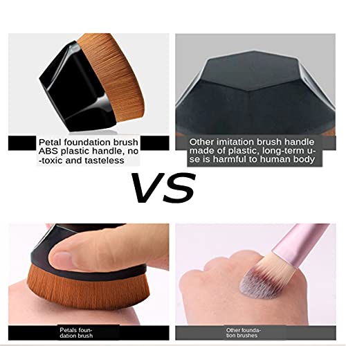 Damuzhi Foundation Brush Makeup Brush, Foundation Brush For Liquid Makeup, Kabuki Makeup Brush For Blending Liquid, Cream Or Flawless Powder Cosmetics With Protective Case(Black & Pink) #TOP4