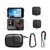 SYMIK Borsa piccola per Insta360 Ace Pro 2, in silicone, protezione dello schermo e borsa da viaggio rigida portatile per accessori Insta 36 …