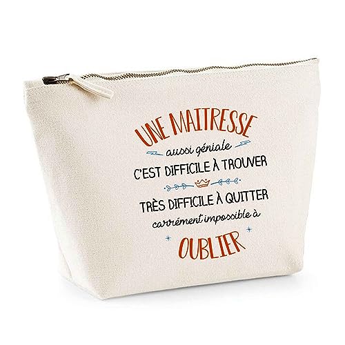 Astuccio per una maestra ideale anche come regalo da toilette beige