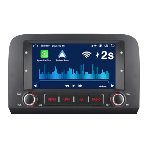 Autorradio RYUIXPUL con CarPlay inalámbrico y Android Auto para Fiat Croma (2005-2012) | Sistema Linux | Inicio rápido 3S | Calidad de Sonido OEM | Bluetooth, Ecualizador, USB, Radio FM/Am