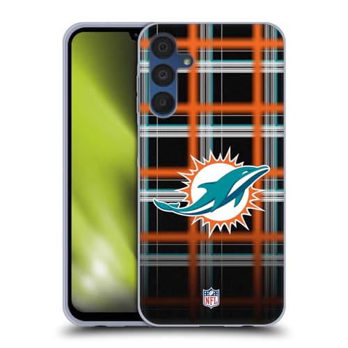 Funda de gel Miami Dolphins para Samsung Galaxy A15 carcasa suave con diseño escocés
