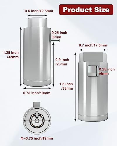 Image of Universal Vending Machine Lock with Keys Aliked,Tubular Cylinder Lock Compatible for Pepsi,Coke Machine, Snack Machine Coffee Maker, 32MM，Pack of 10, 10 Keys Aliked