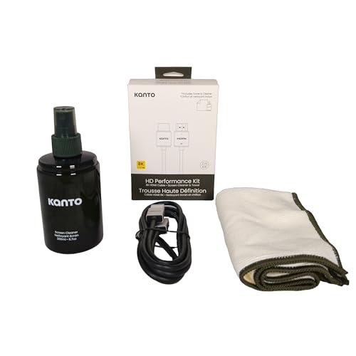 Kanto HT6-KIT Screen Cleaning Kit with Screen Safe Cleaning Spray,