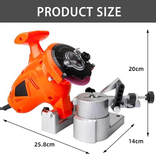 Afilador de Cadena eléctrico de 220 V, Amoladora de Cadena de 8400 RPM con 5 muelas abrasivas, Compatible con Todas Las motosierras para un Mantenimiento eficiente de la Cadena.