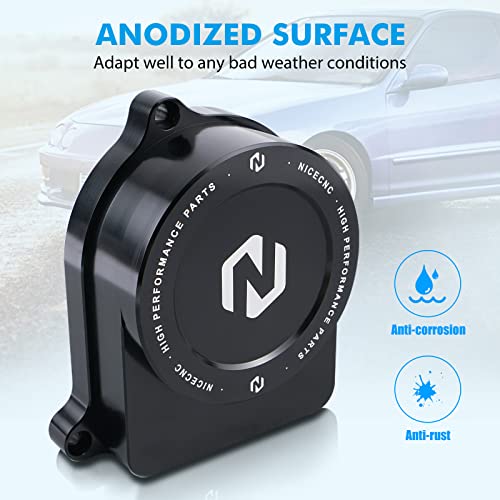 Nicecnc Cop Distributor Cap Compatible With Honda Civic Si 1999-2000 B16 Del Sol Si Vtec 1994-1997 Prelude Si 1992-1996 H22 H23 Acura Integra 1990-2001 B18 B17 Black #TOP4