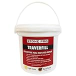 StonePro Traverfill - Travertine Repair - Fills Smalls pits, Holes & voids in Travertine & Limestone (Dark 3 lb)