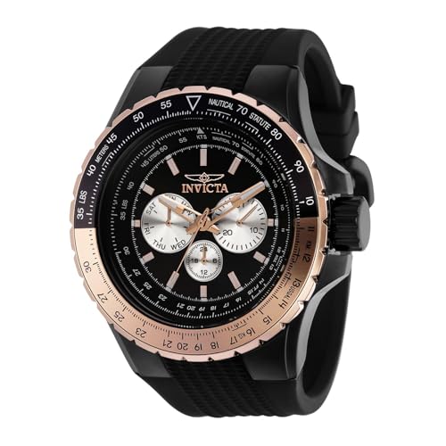 Invicta Aviator Edelstahl Herren Quarzuhrwerk - 50mm