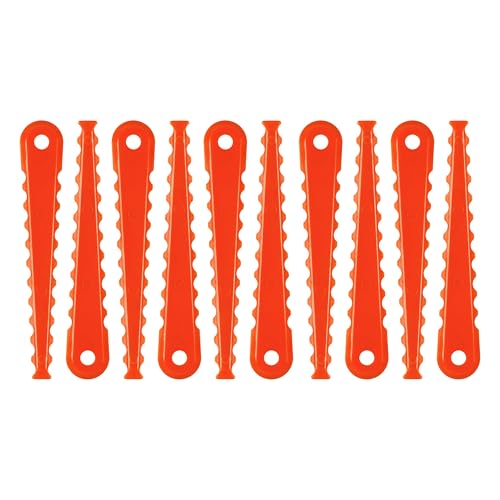 Buccilly AC053N1FB Serrated Blade Replacement for Ryobi 3-in-1 Fixed String Trimmer Head 10-Pack