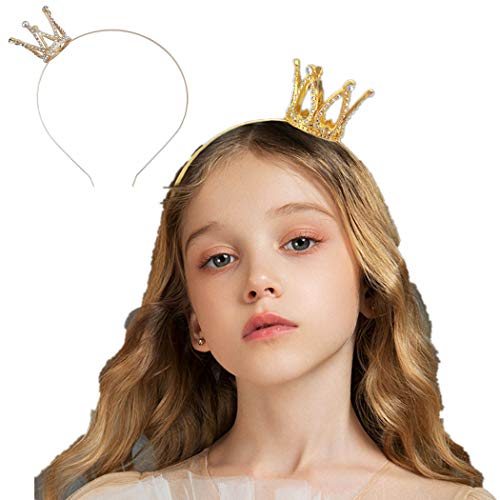 NSLS Shiny Birthday Crown Tiara for Girls Princess Decoration Headband