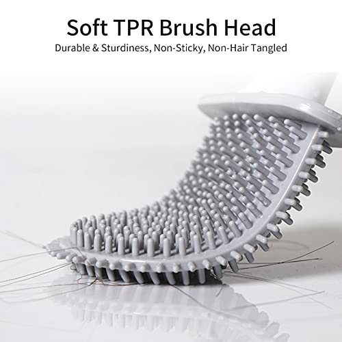 Brosses WC en silicone durables de qualité supérieure avec support - 4