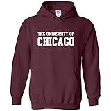 AH01 - University of Chicago Maroons Basic Block Hoodie - Medium - Maroon