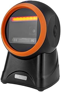 NETUM 1D 2D QR Presentation Scanner Hands-Free USB Barcode Scanner Omnidirectional Wired Bar code Reader for Mobile Payment Computer Screen Scan Support PDF417, Securpharm Code(Data Matrix) NT-2050