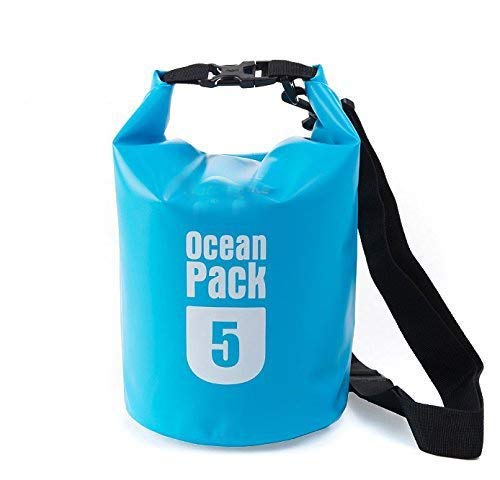 Vidhi sales 5 Liter Waterproof Outdoor Ocean Pack Dry Bag for Drifting Swimming (Multi Color) (B07XGB1P28) Amazon Price History, Amazon Price Tracker
